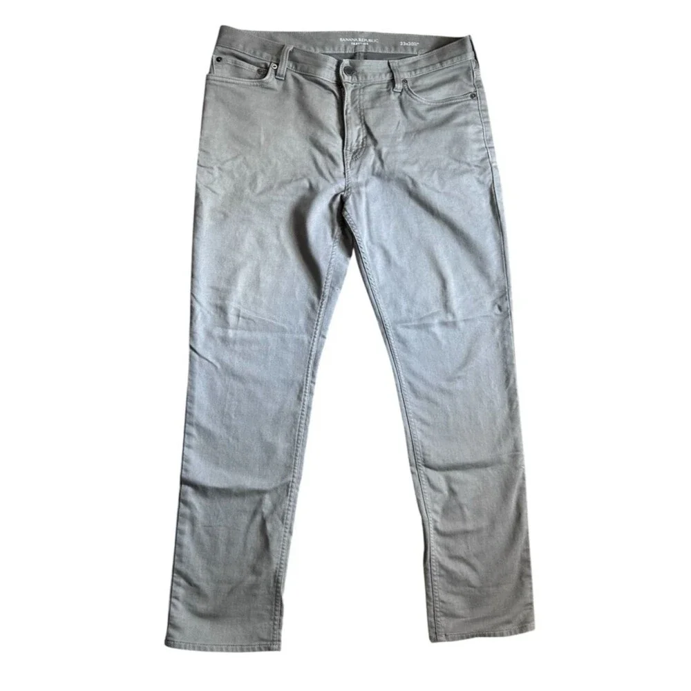 Banana Republic Men's Grey Traveler Slim Fit Jeans